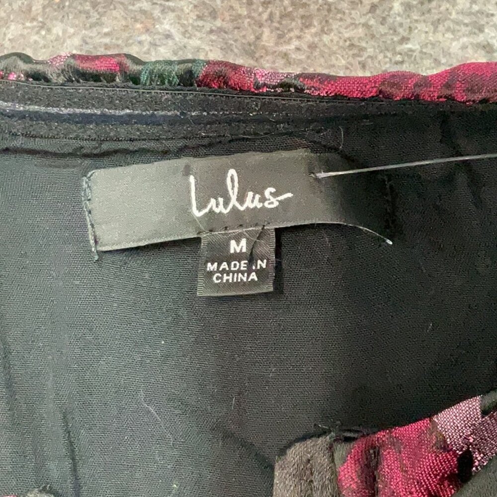 NWT Lulus jewel tone floral jumpsuit, size Medium - Picture 6 of 14